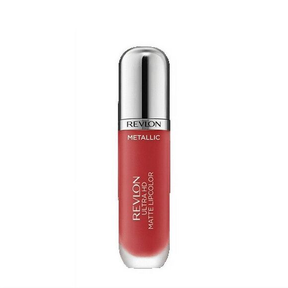 New Revlon Ultra HD Metallic Matte Liquid Lipcolor, Liquid Lipstick, 100% Flare - Picture 6 of 6